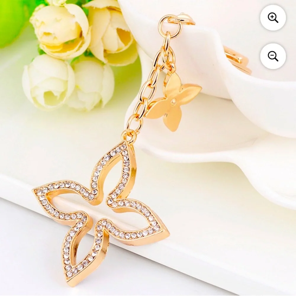 BAG CHARM/KEYCHAIN: Four Leaf Clover, NWT